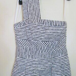 BCBGMAXAZFIA Esteem Womens Size 4 Dress One Shoulder Pullover-2 Pockets-Black